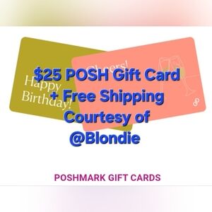POSH $25 GIFT CARD & FREE SHIPPING UNLOCKED (Waist Down)